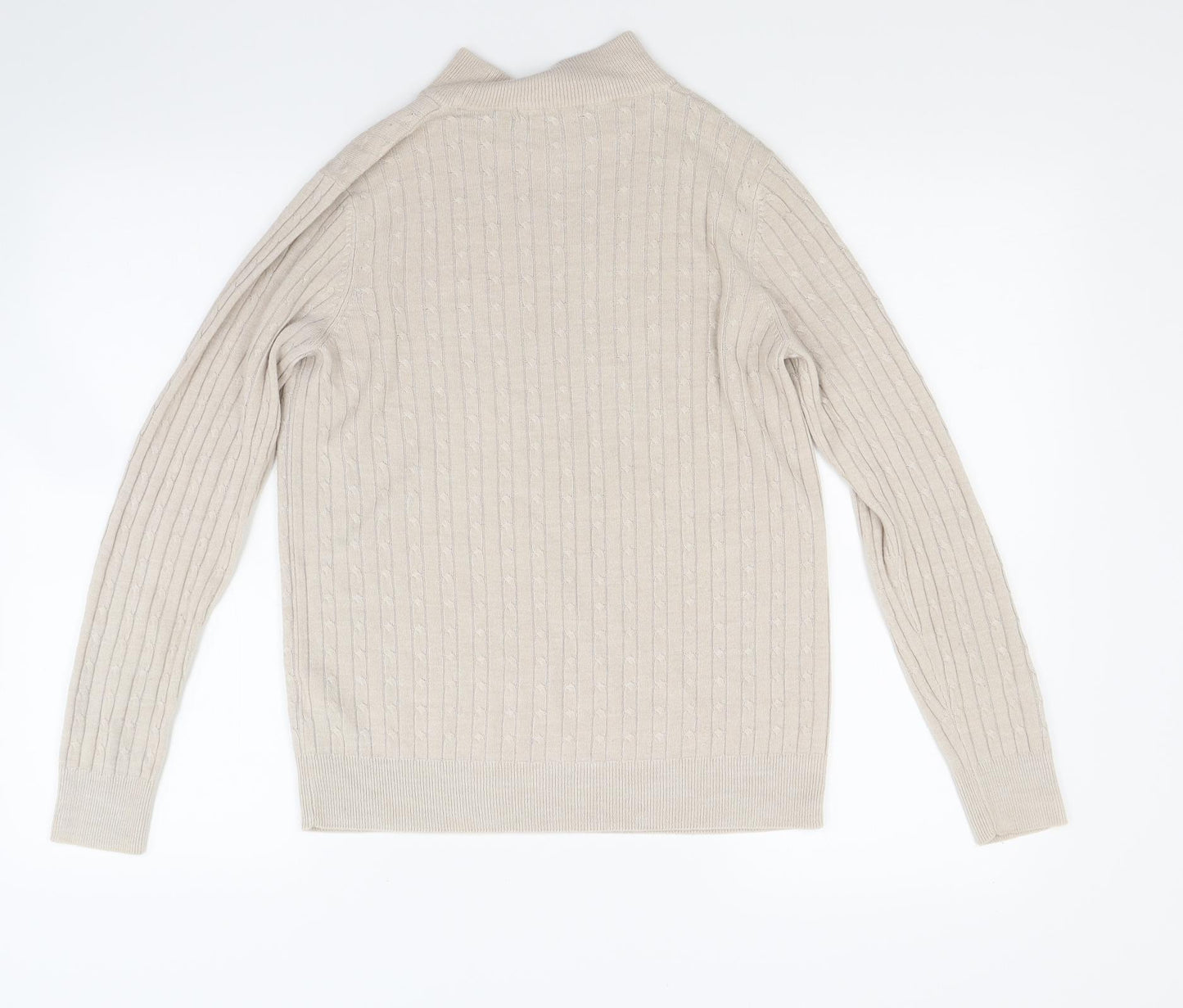 Marks and Spencer Womens Beige  Knit Pullover Jumper Size 10