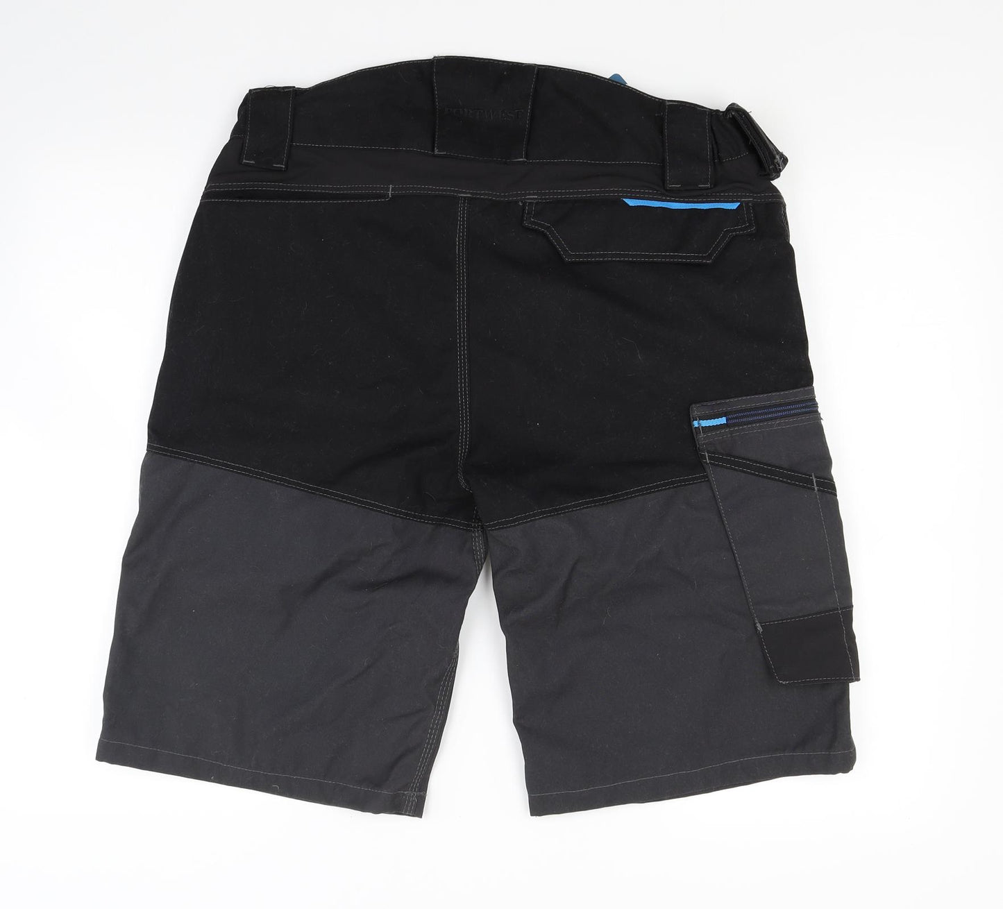 Portwest Mens Black   Cargo Shorts Size 36