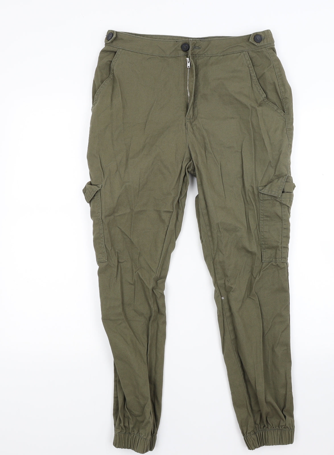 Primark Womens Green   Cargo Trousers Size 10 L27 in
