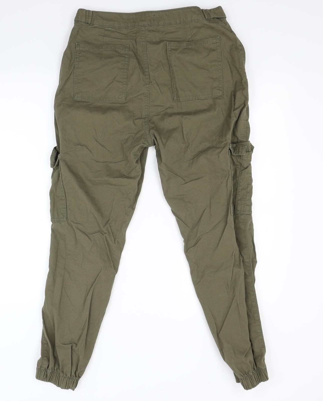 Primark Womens Green   Cargo Trousers Size 10 L27 in