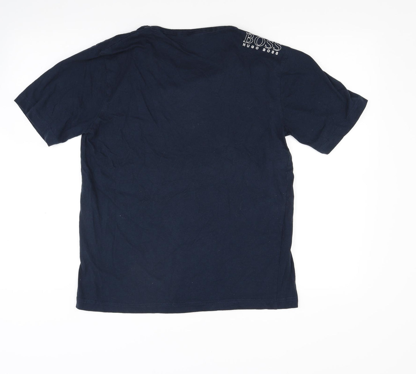 HUGO BOSS Mens Blue  Jersey  T-Shirt Size M