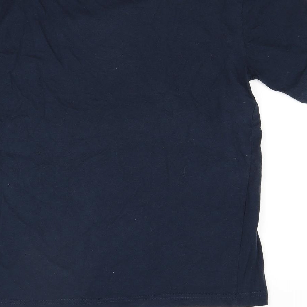 HUGO BOSS Mens Blue  Jersey  T-Shirt Size M