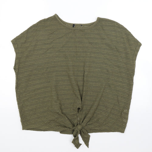New Look Womens Green  Knit Pullover Jumper Size L