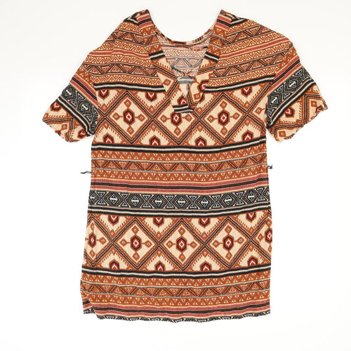 TU Womens Brown   T-Shirt Dress  Size 8