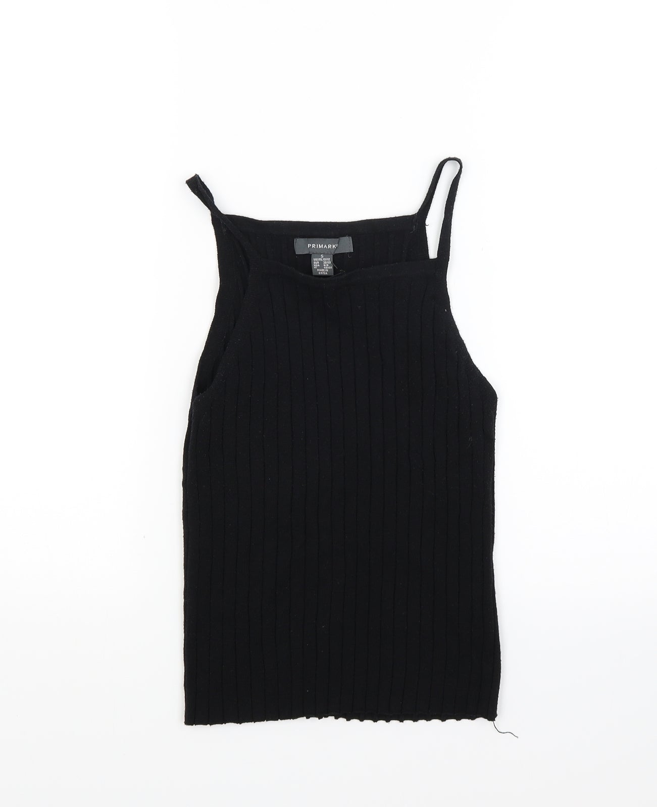 Primark Womens Black  Knit Basic Tank Size 10