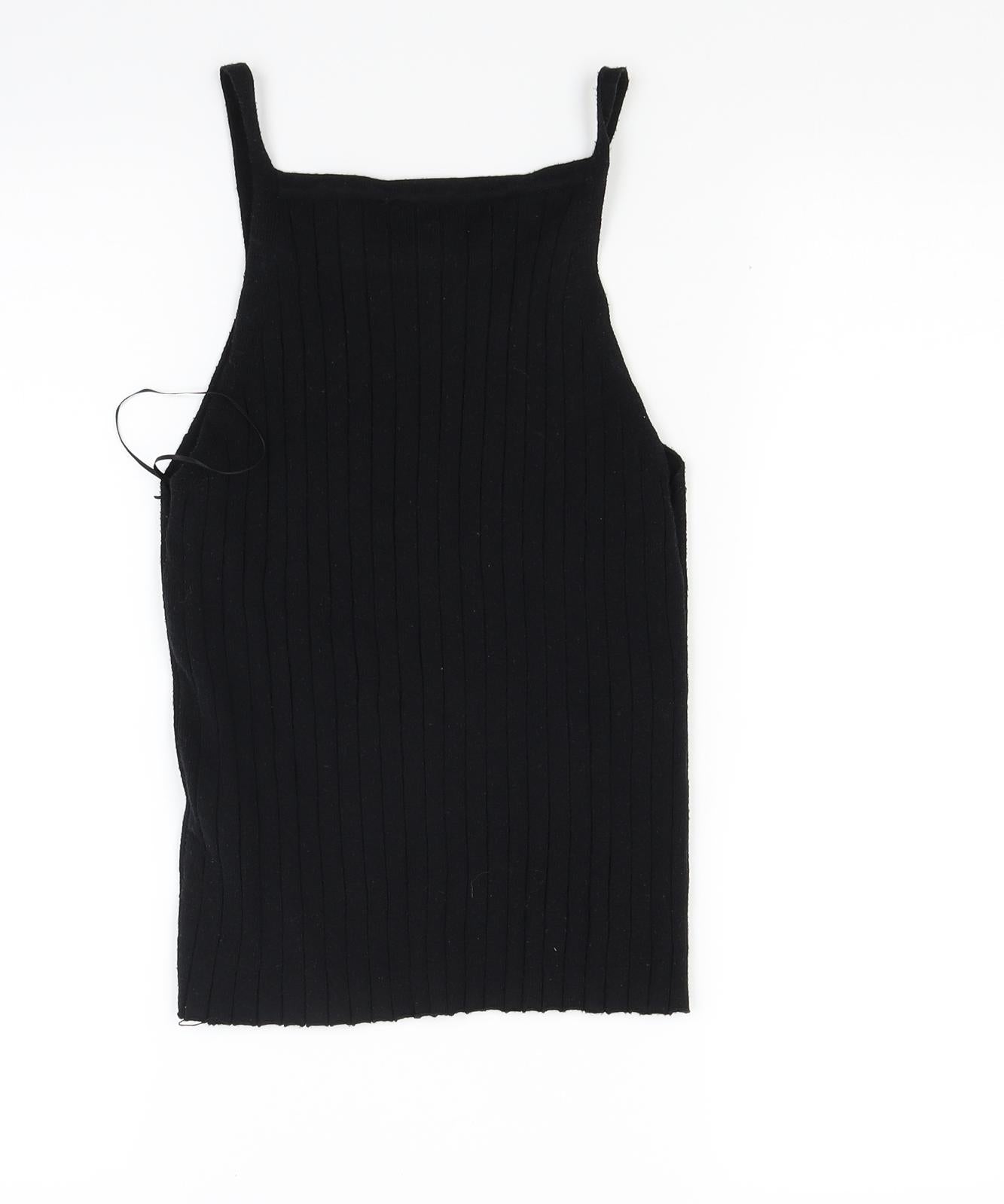 Primark Womens Black  Knit Basic Tank Size 10
