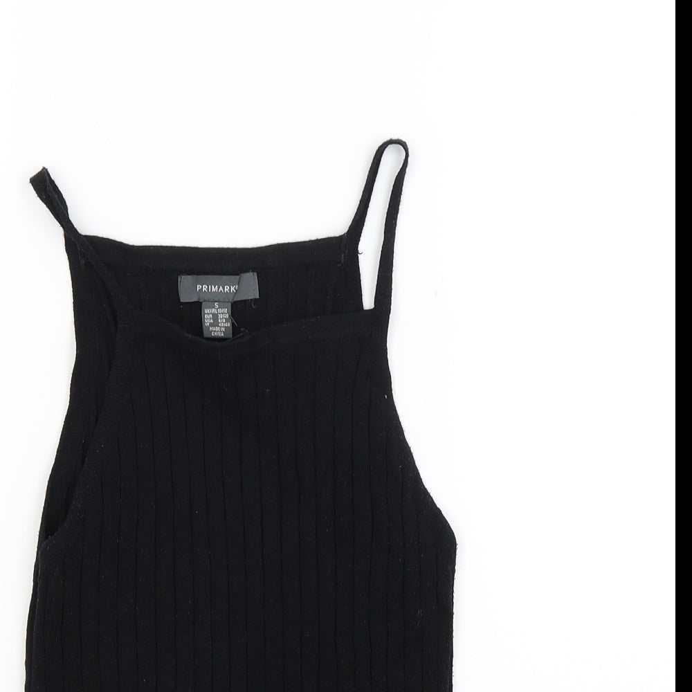 Primark Womens Black  Knit Basic Tank Size 10