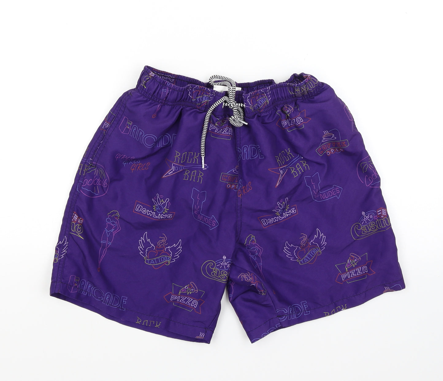 Boardies Mens Purple   Bermuda Shorts Size S