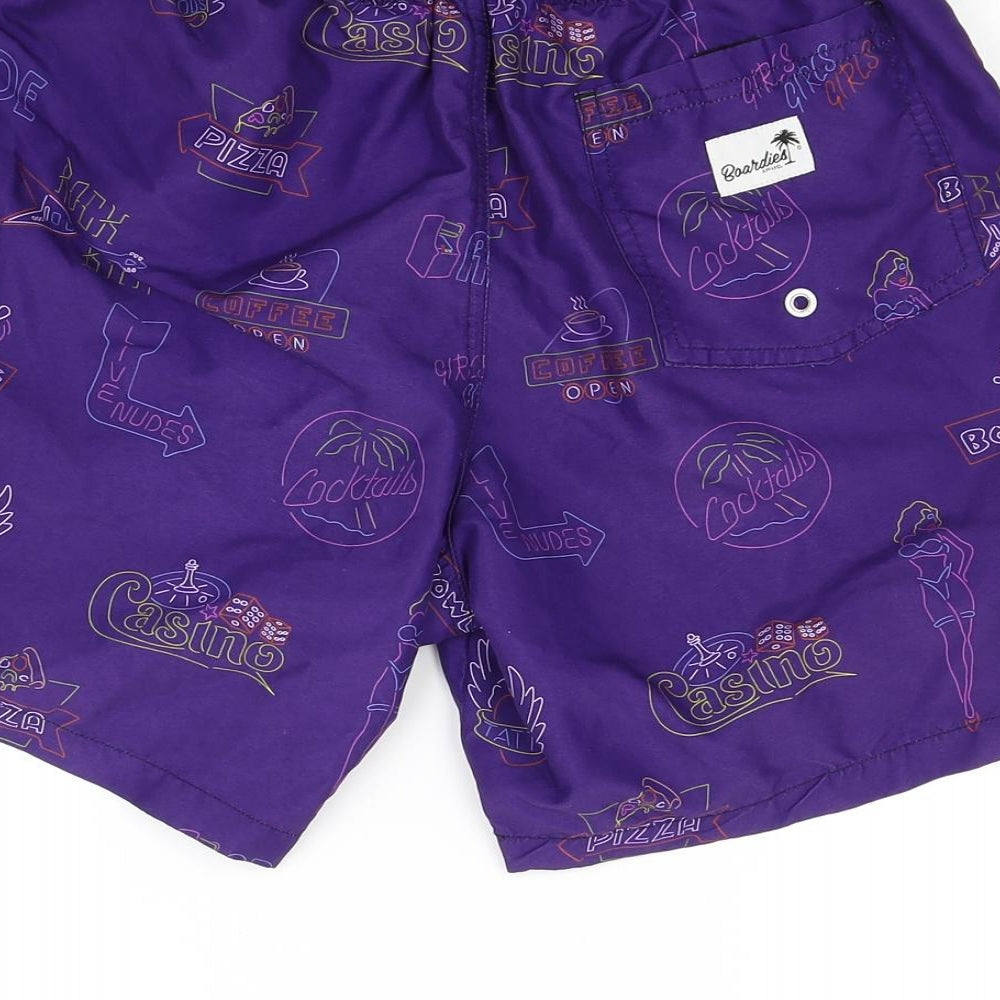 Boardies Mens Purple   Bermuda Shorts Size S