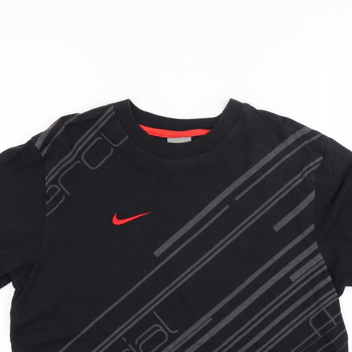 Nike Boys Black  Jersey Basic T-Shirt Size 15-16 Years