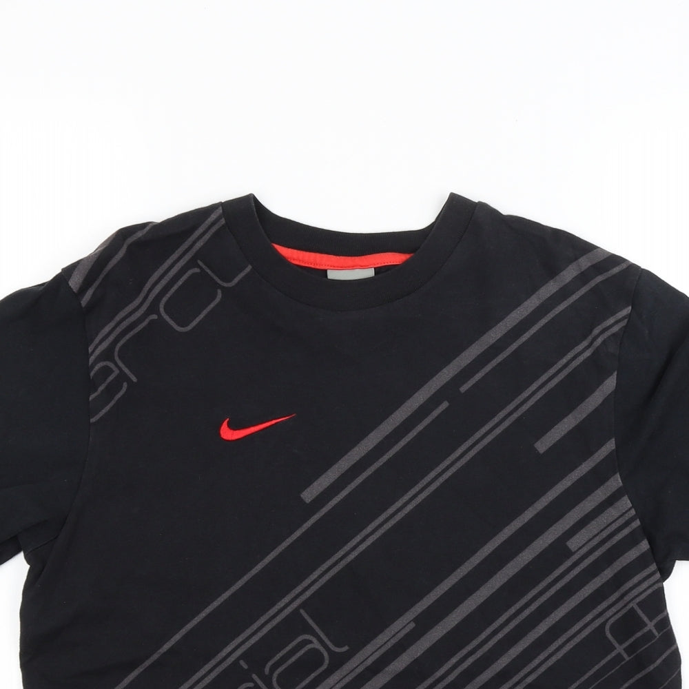 Nike Boys Black  Jersey Basic T-Shirt Size 15-16 Years