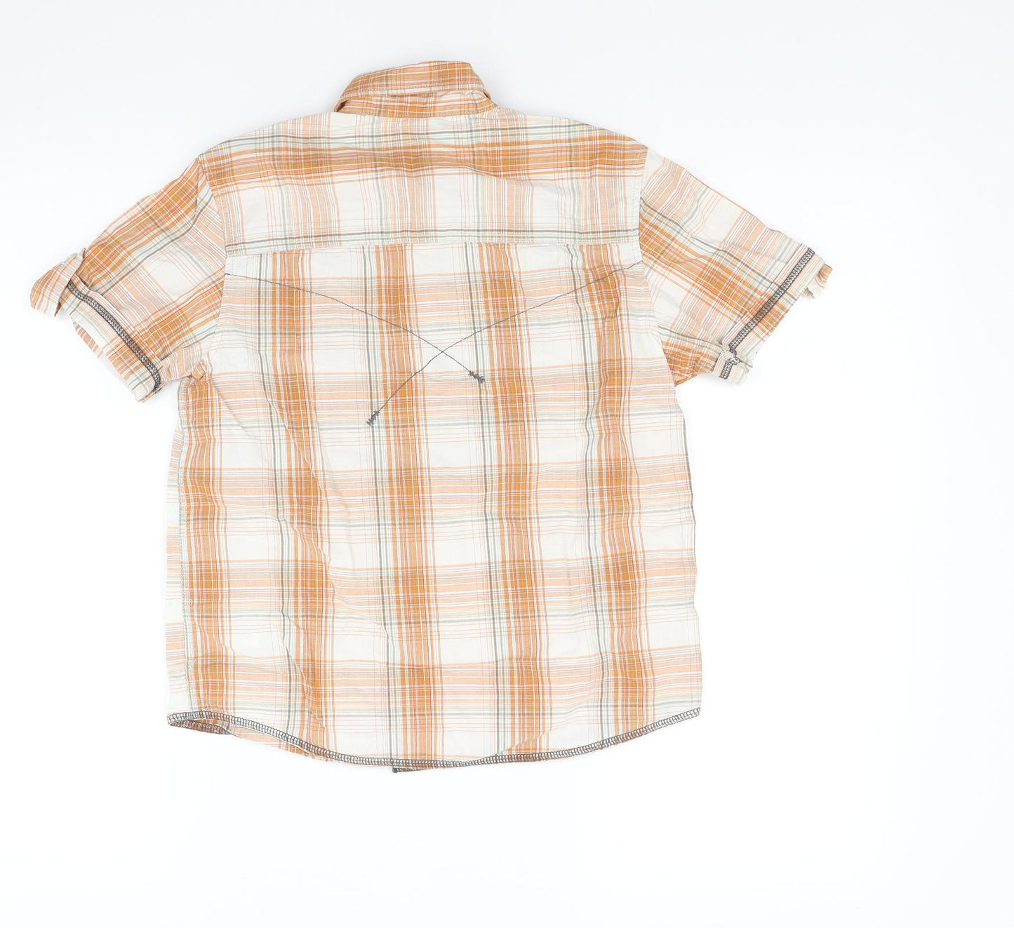 NEXT Boys Brown Check  Basic Button-Up Size 8 Years