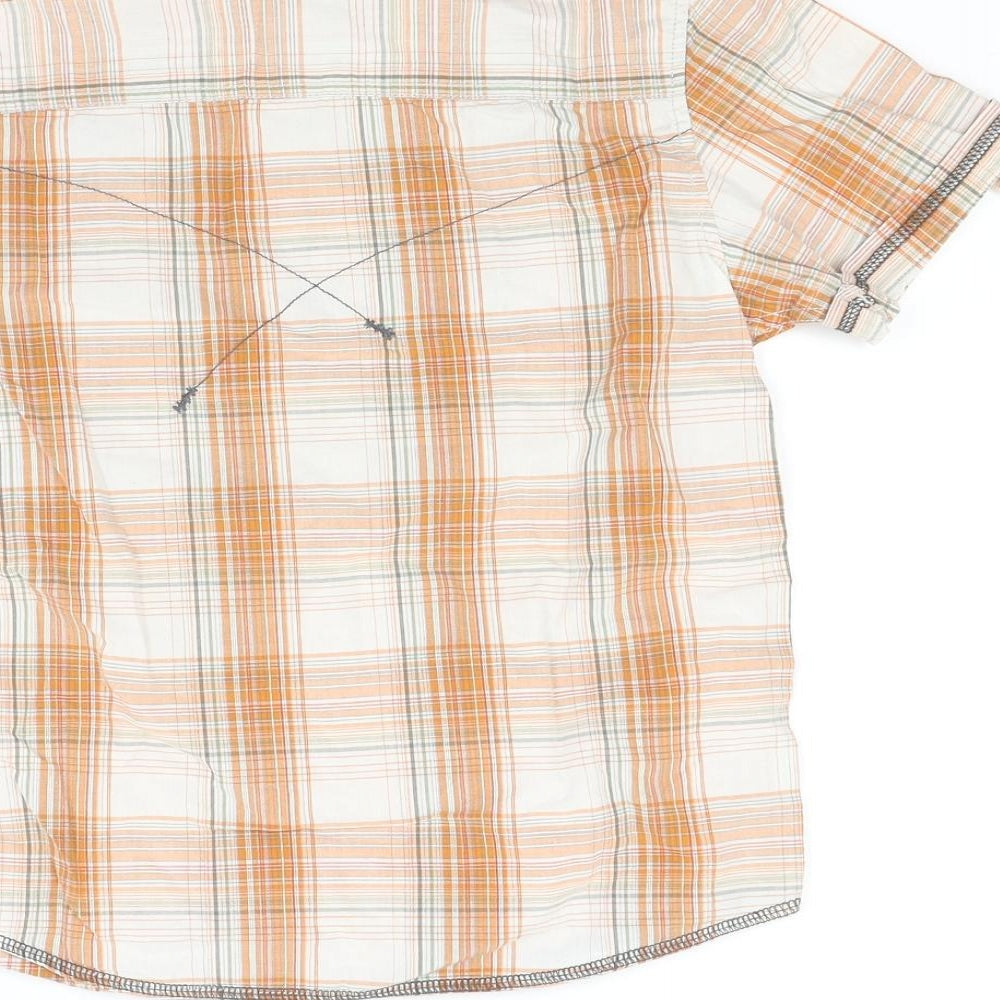 NEXT Boys Brown Check  Basic Button-Up Size 8 Years