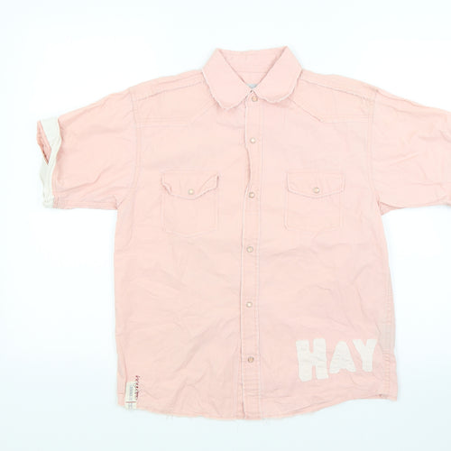 Haywire Boys Pink   Basic Button-Up Size 11-12 Years