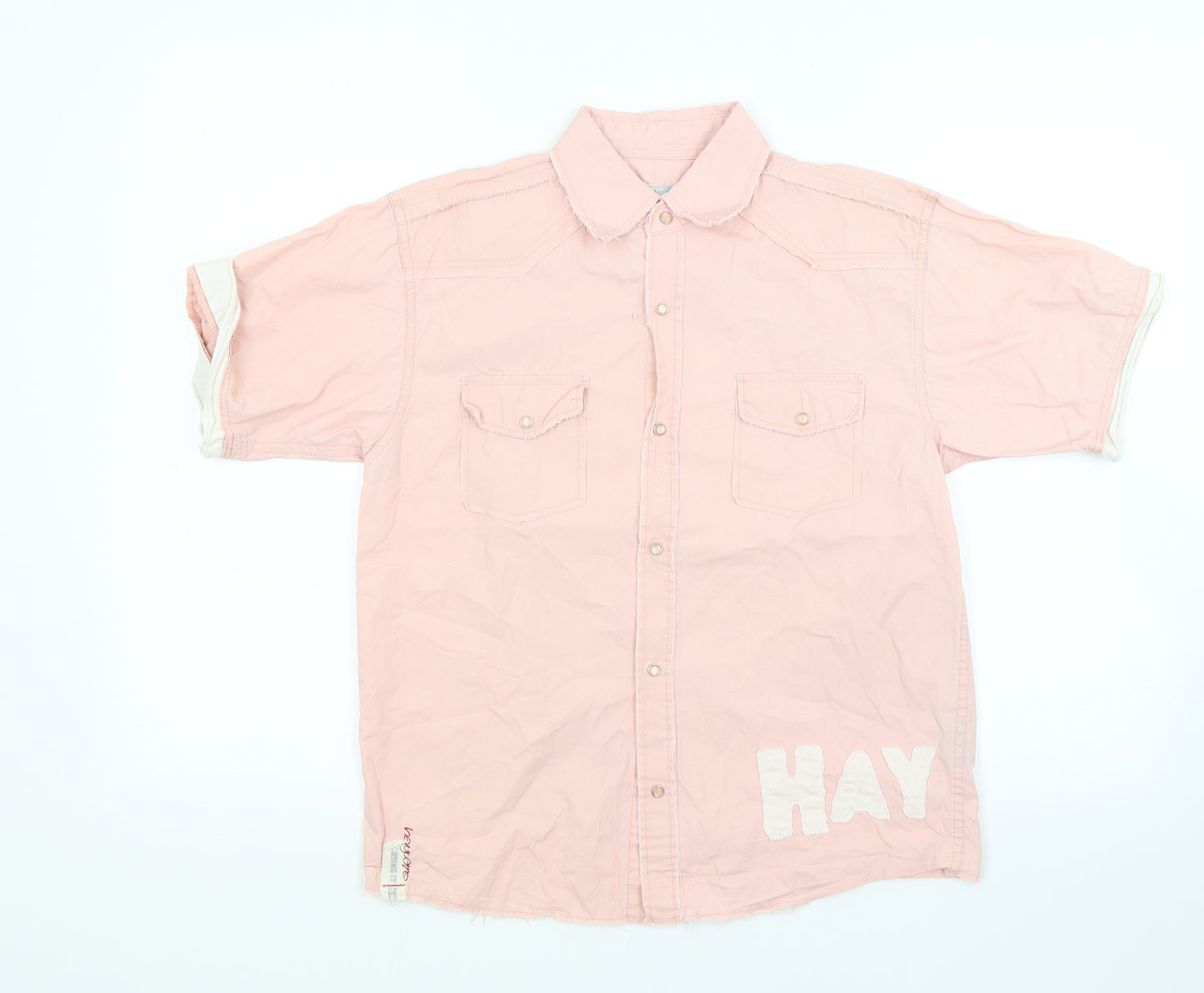 Haywire Boys Pink   Basic Button-Up Size 11-12 Years