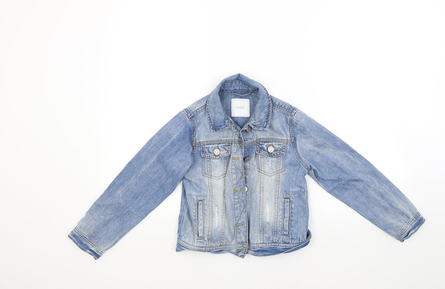 NEXT Girls Blue  Denim Jacket Coat Size 8 Years