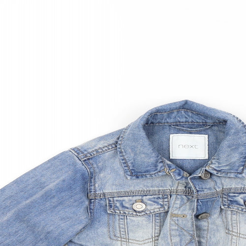 NEXT Girls Blue  Denim Jacket Coat Size 8 Years