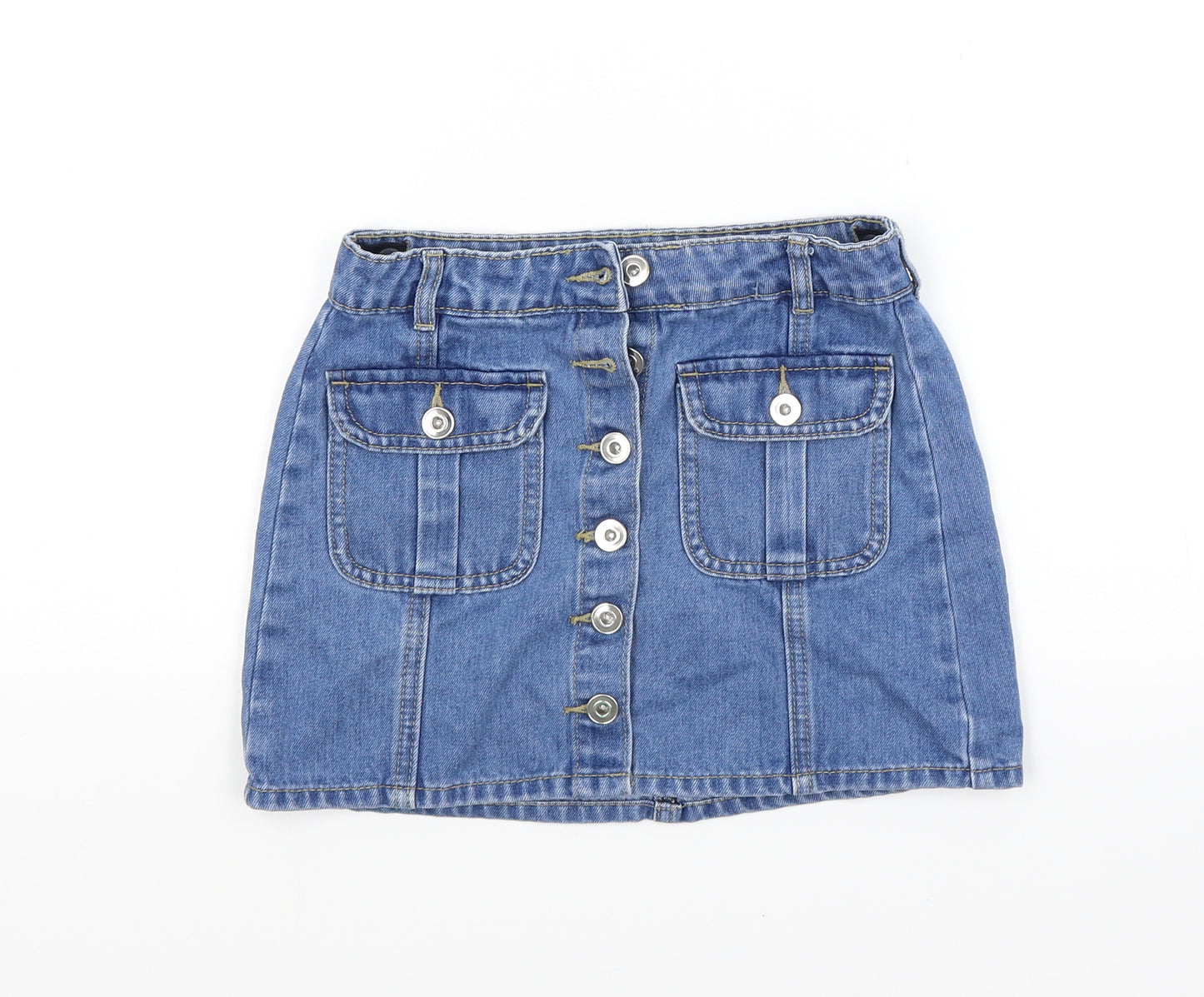 George Girls Blue  Denim Mini Skirt Size 8-9 Years