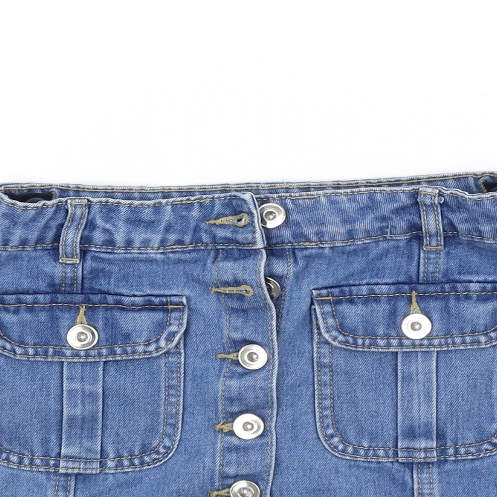 George Girls Blue  Denim Mini Skirt Size 8-9 Years