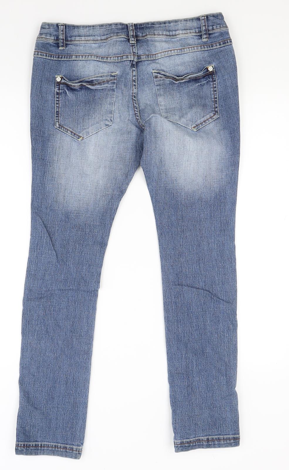Marks and Spencer Girls Blue  Denim Skinny Jeans Size 14 Years