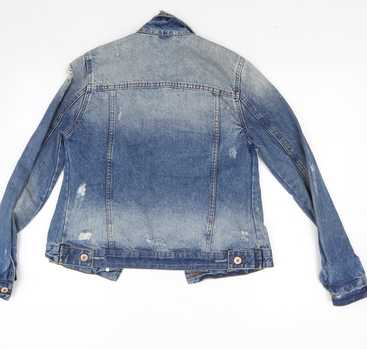 Primark Womens Blue  Denim Jacket Coat Size 8