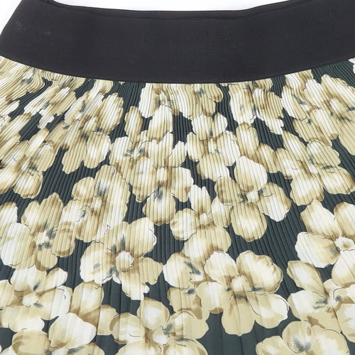 POP Womens Multicoloured Floral  Flare Skirt Size M  - Elastic Waist