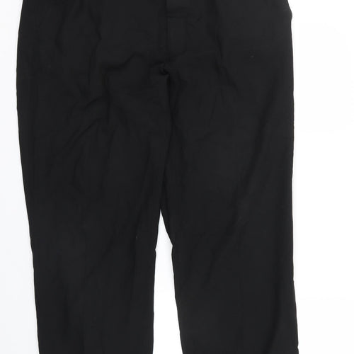 Greenwood Mens Black   Cropped Trousers Size 40 L26 in