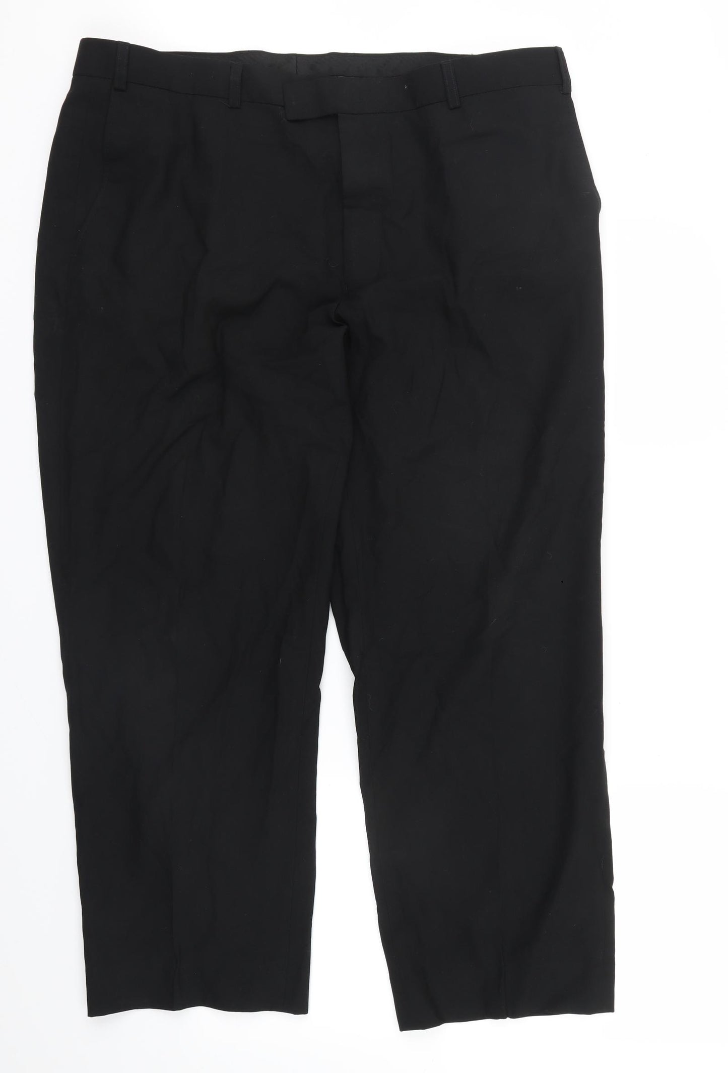 Greenwood Mens Black   Cropped Trousers Size 40 L26 in