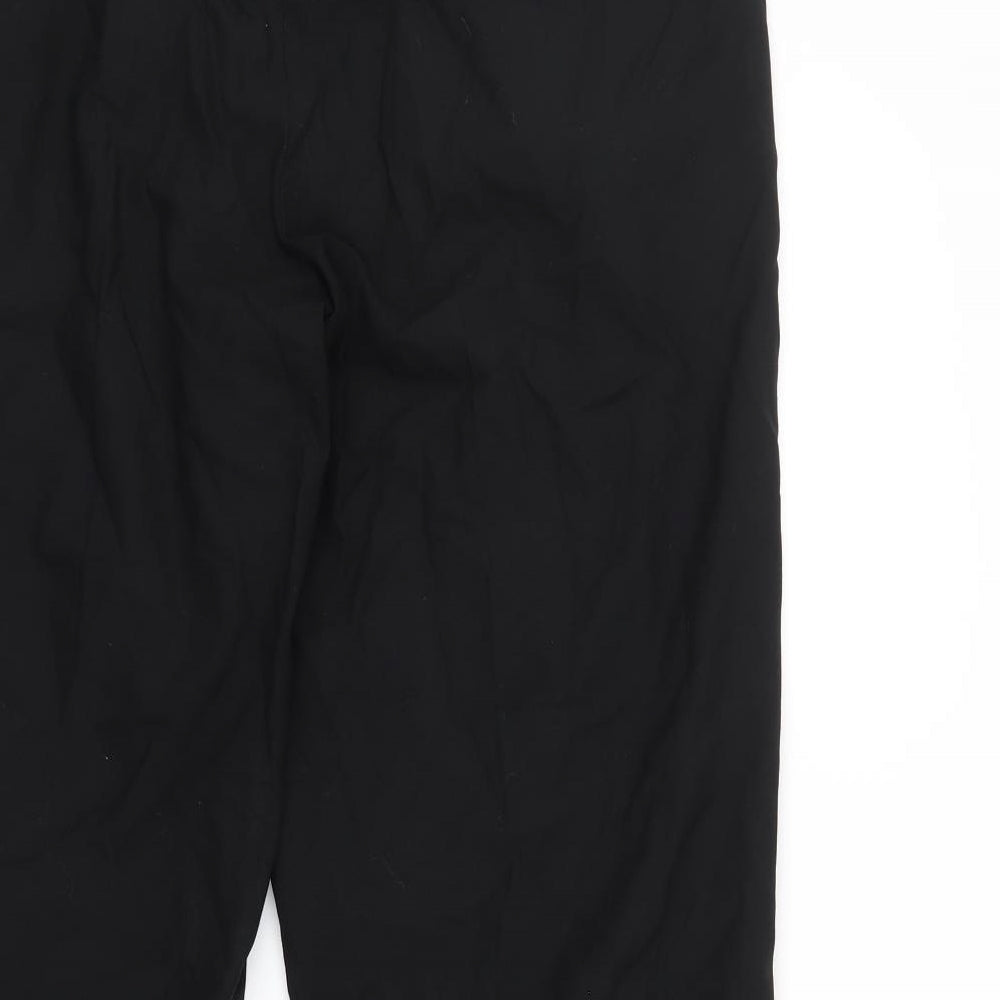 Greenwood Mens Black   Cropped Trousers Size 40 L26 in