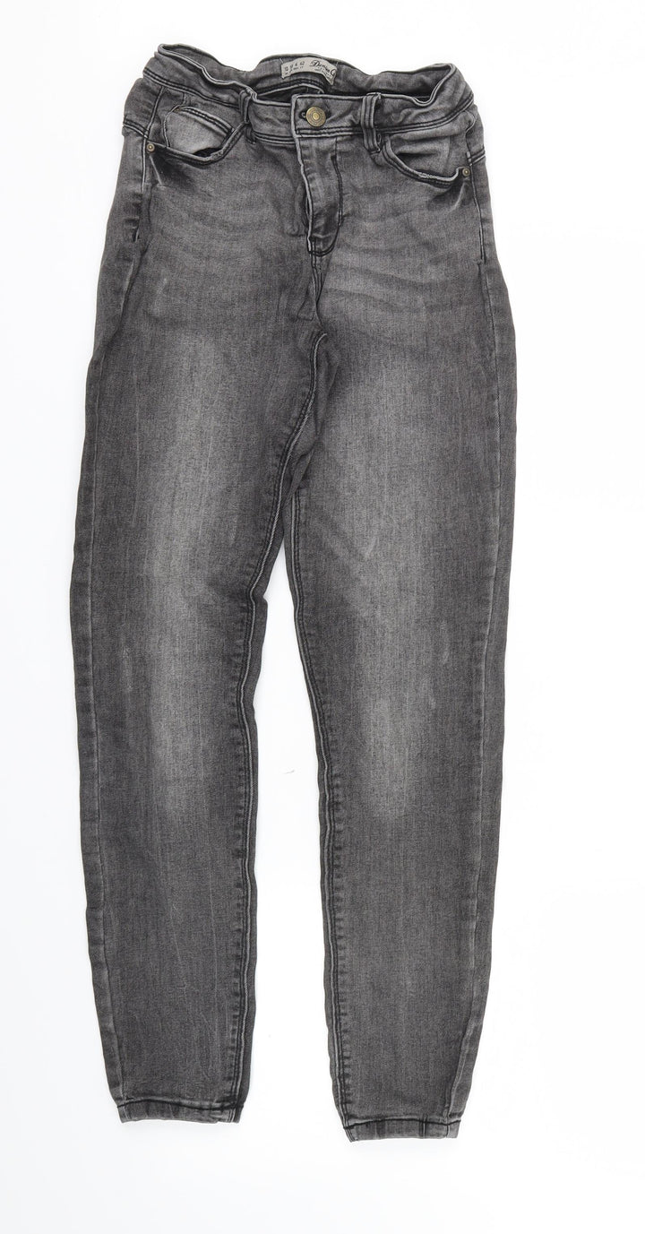 Primark Womens Grey Skinny Jeans Size 10 L27 in