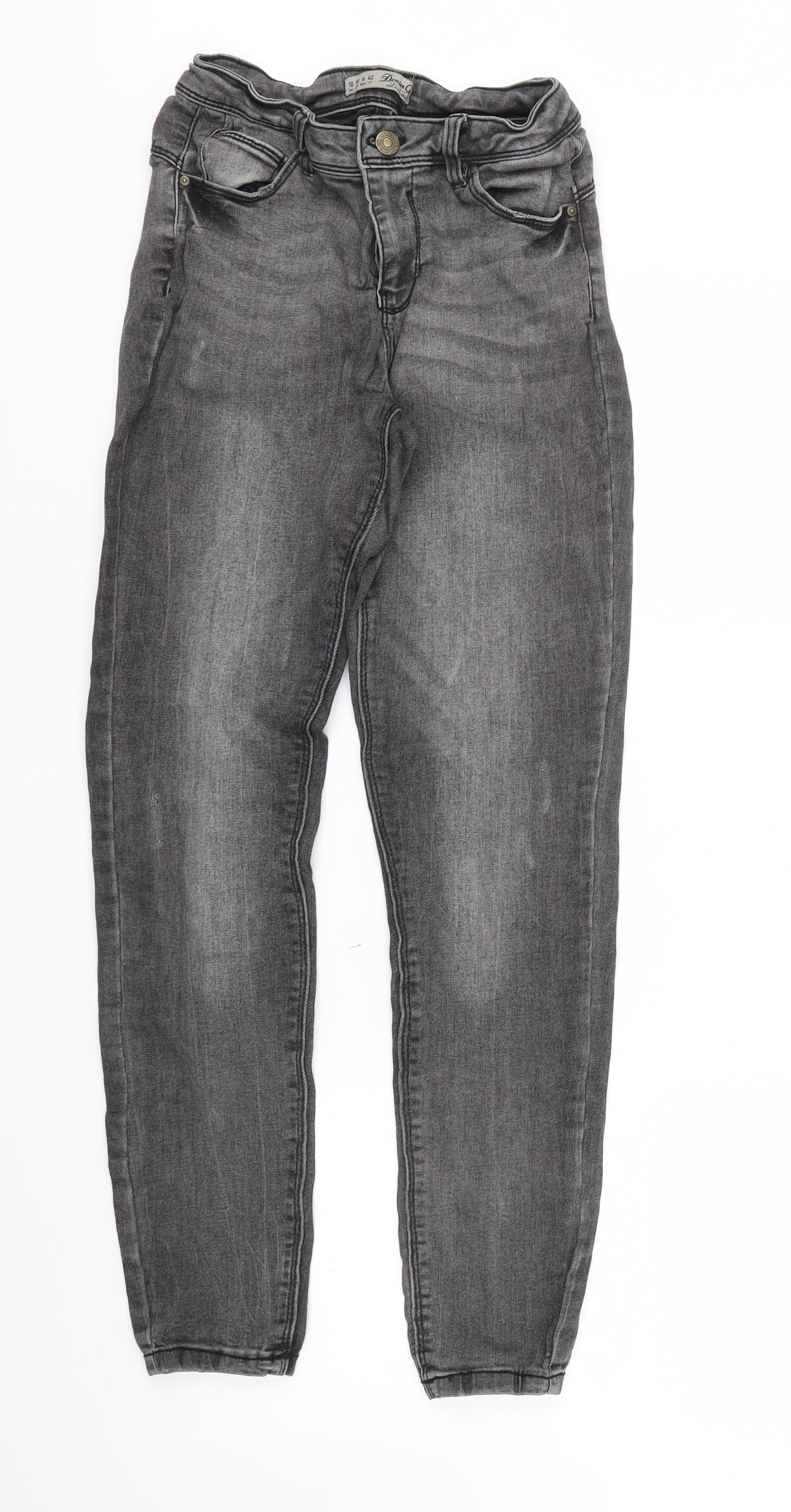 Primark Womens Grey   Skinny Jeans Size 10 L27 in