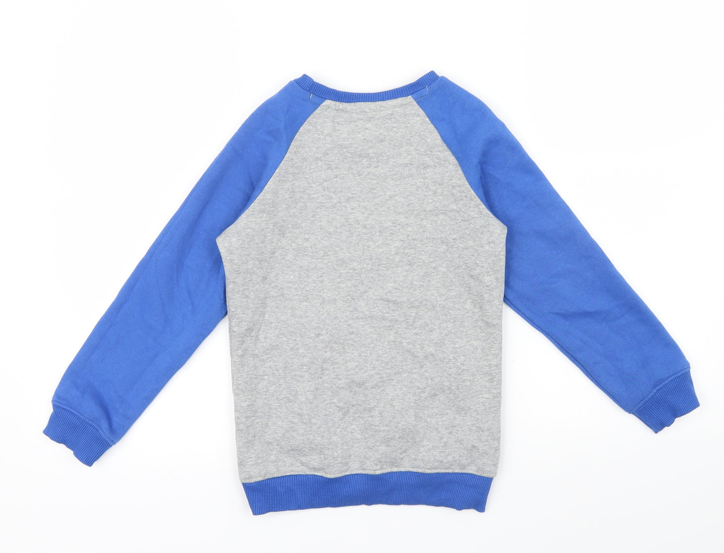 George Boys Blue Colourblock  Pullover Jumper Size 6-7 Years  - RYANS WORLD
