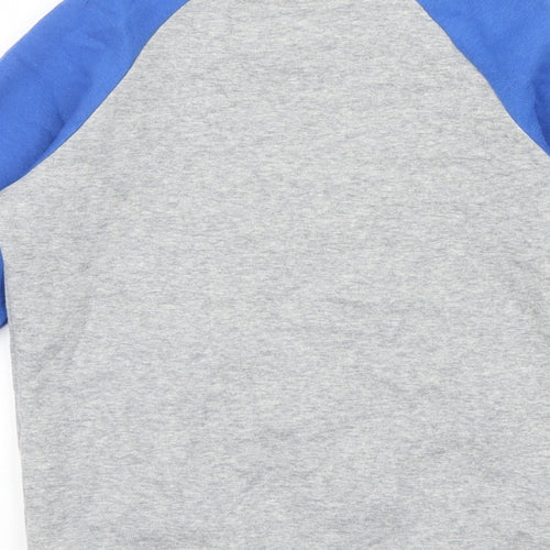 George Boys Blue Colourblock  Pullover Jumper Size 6-7 Years  - RYANS WORLD