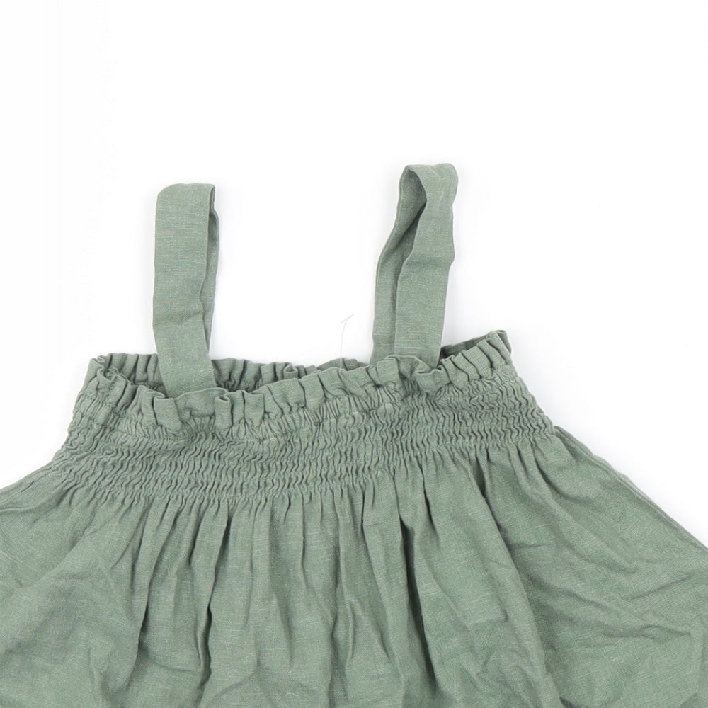 NEXT Girls Green Colourblock  Basic Casual Size 5 Years  - straps