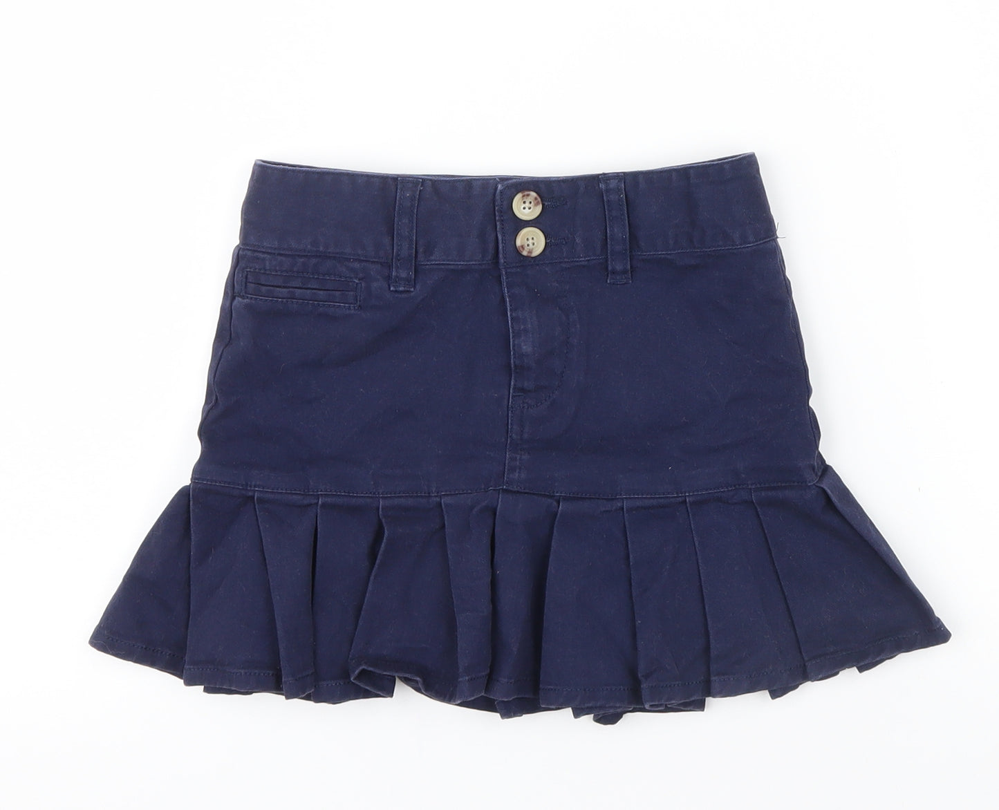 Ralph Lauren Girls Blue Colourblock  Flare Skirt Size 6 Years - RALPH LAUREN
