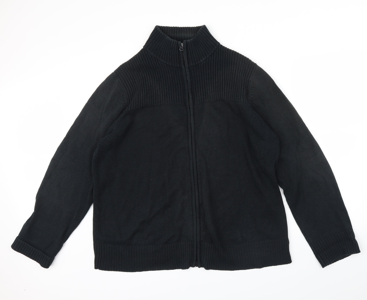Cherokee Mens Black   Full Zip Jumper Size L