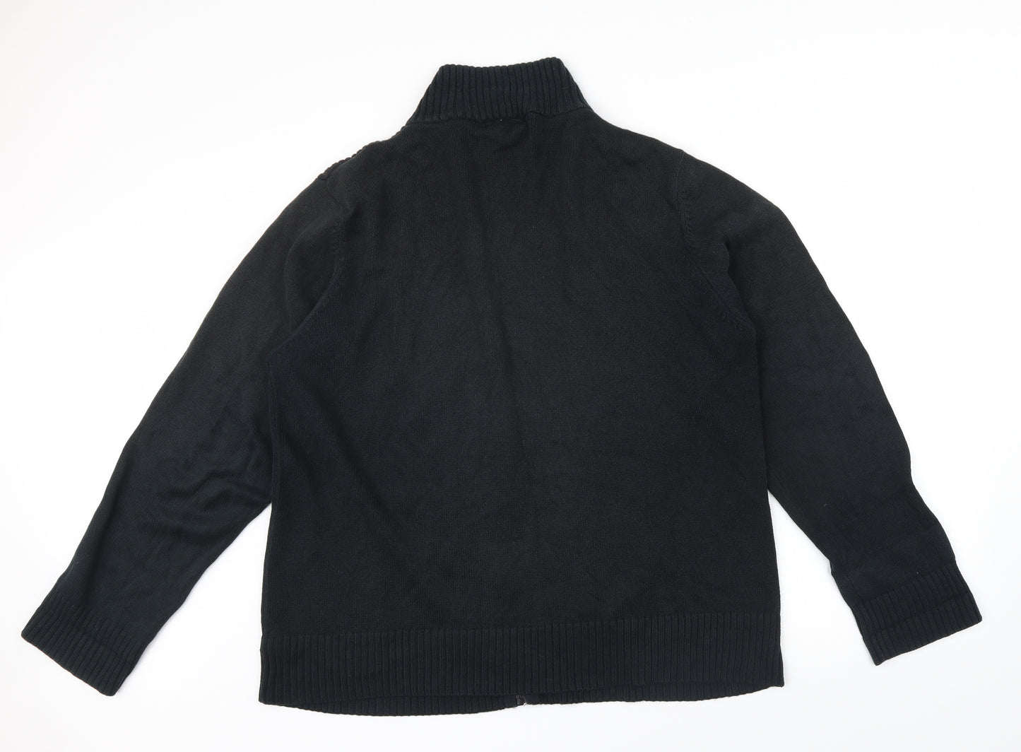 Cherokee Mens Black   Full Zip Jumper Size L