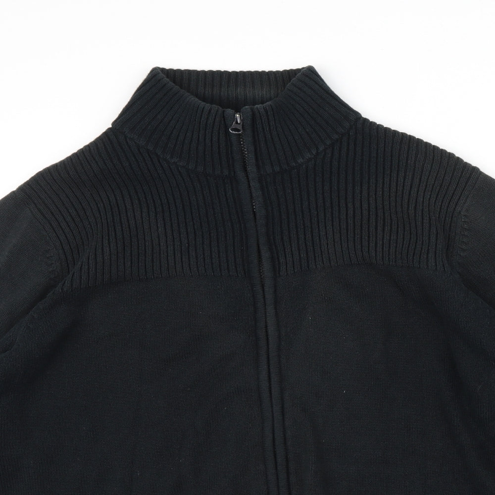 Cherokee Mens Black   Full Zip Jumper Size L
