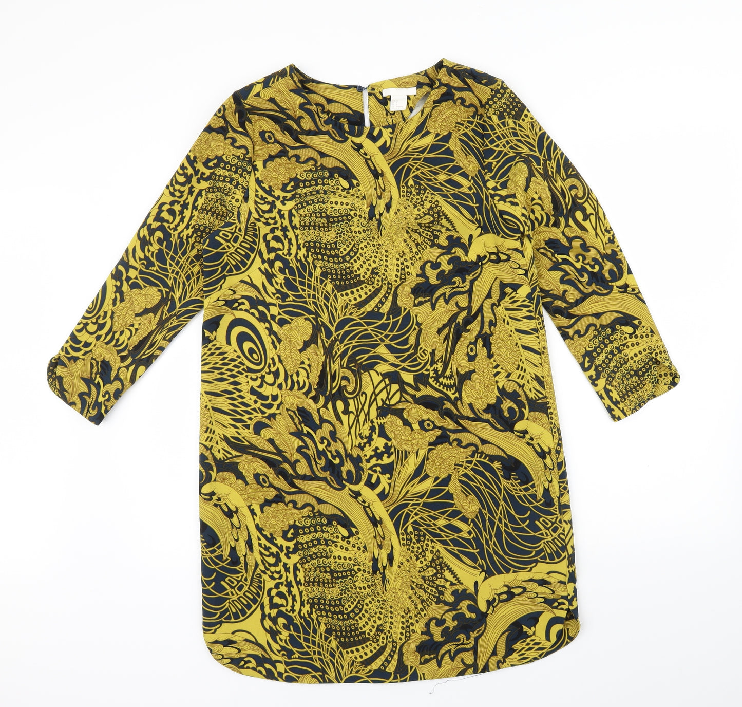H&M Womens Green Floral  A-Line  Size 36