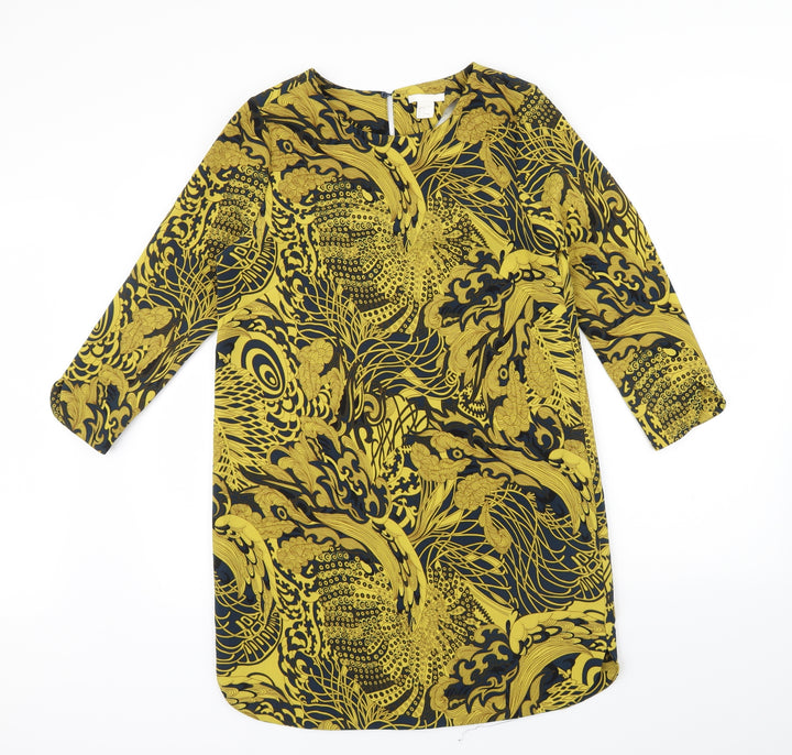 H&M Womens Green Floral  A-Line  Size 36