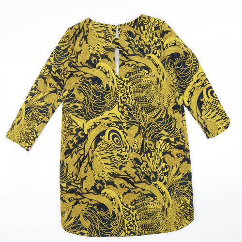H&M Womens Green Floral  A-Line  Size 36