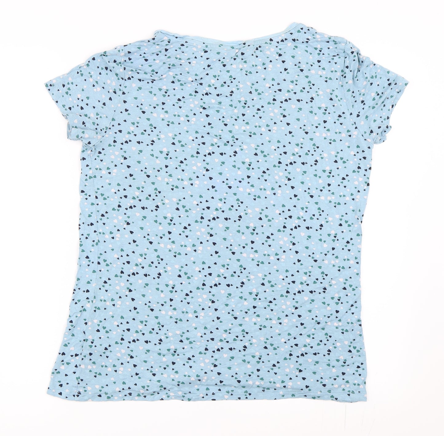 Marks and Spencer Womens Blue Solid  Top Pyjama Top Size 14