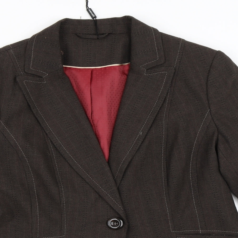 F&F Womens Brown   Jacket Blazer Size 14