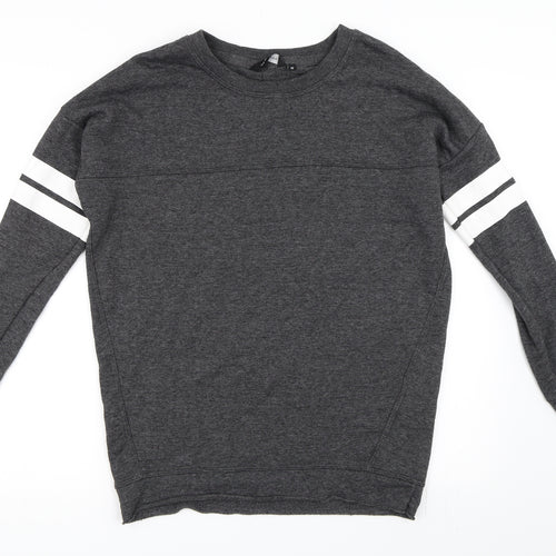 New Look Womens Grey   Pullover Sweatshirt Size 10