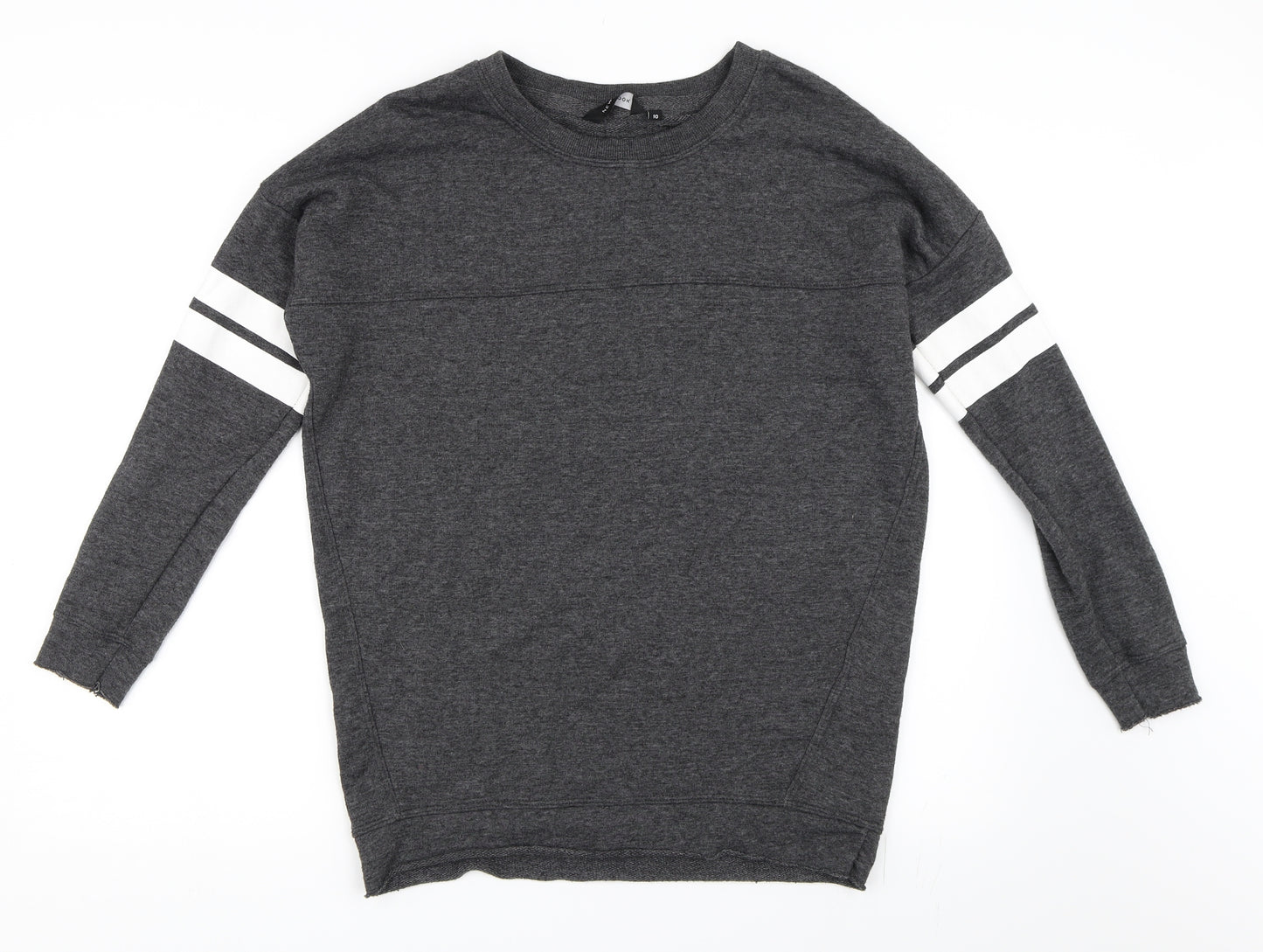 New Look Womens Grey   Pullover Sweatshirt Size 10