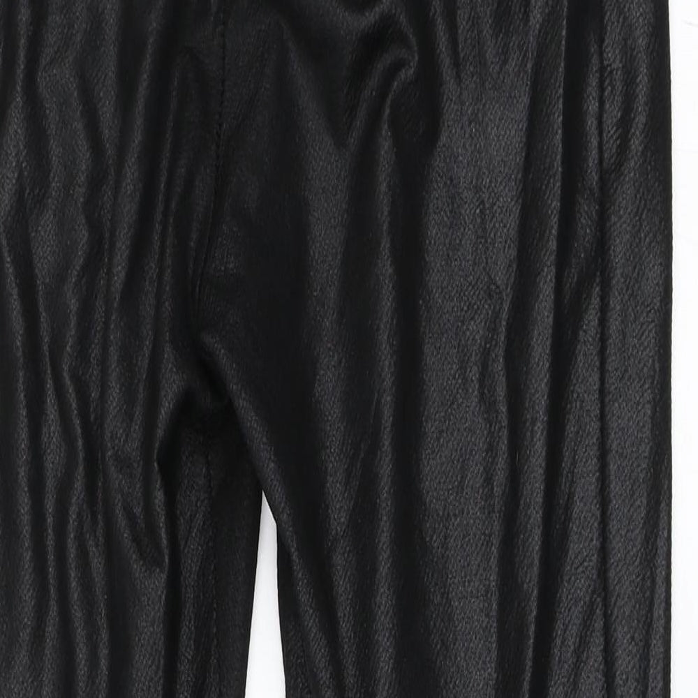 PRETTYLITTLETHING Womens Black   Trousers  Size 8 L25 in