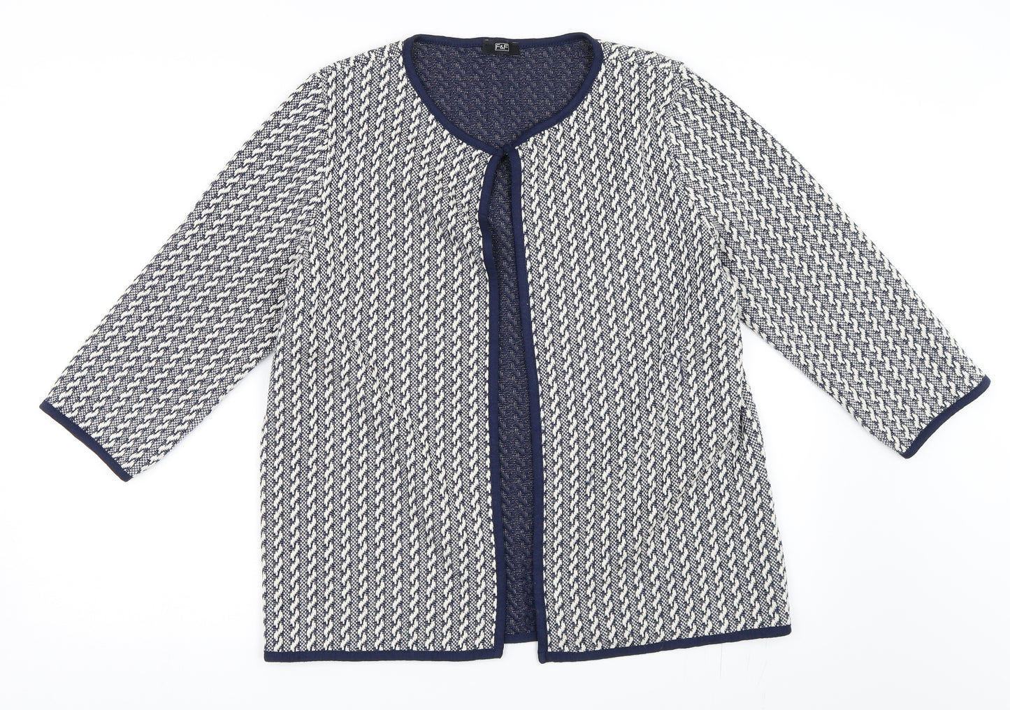 F&F Womens Blue   Cardigan Jumper Size 12