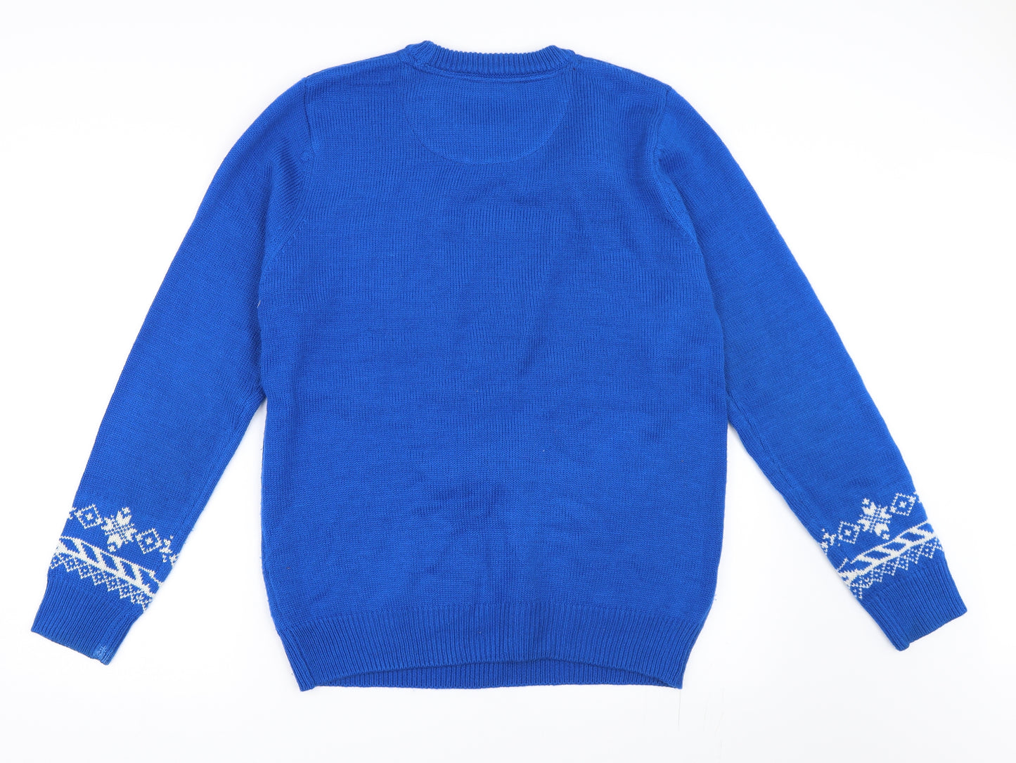 Burton Mens Blue   Pullover Jumper Size M  - christmas penguin