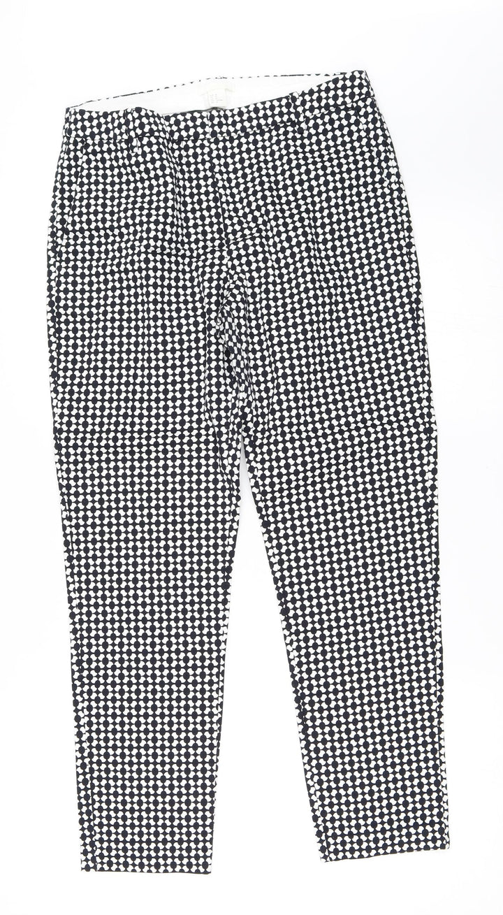 H&M Womens Black   Capri Trousers Size 40 L27 in
