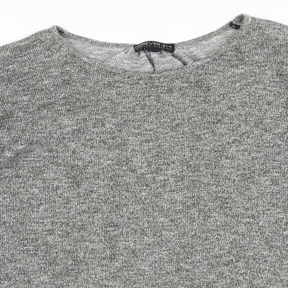 FOREVER 21 Womens Grey   Pullover Jumper Size XL